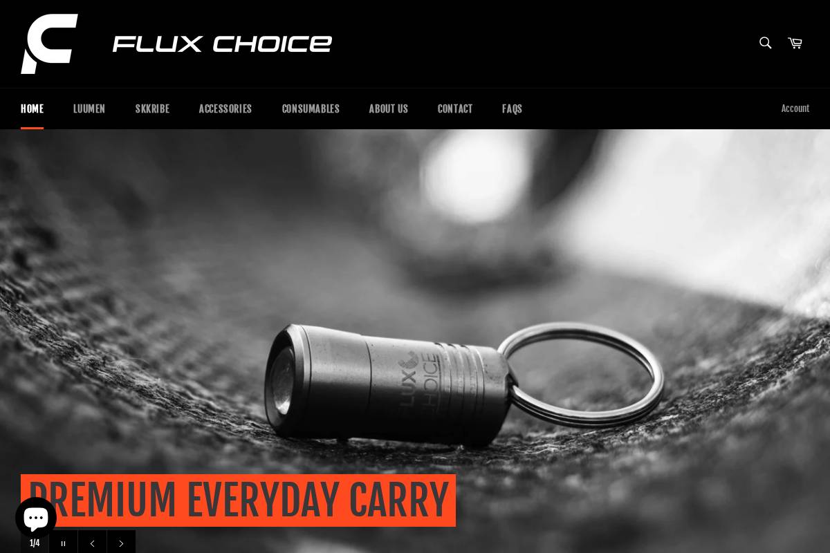 fluxchoice.com homepage screenshot