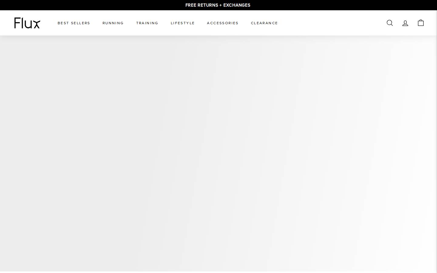 fluxfootwear.com homepage screenshot