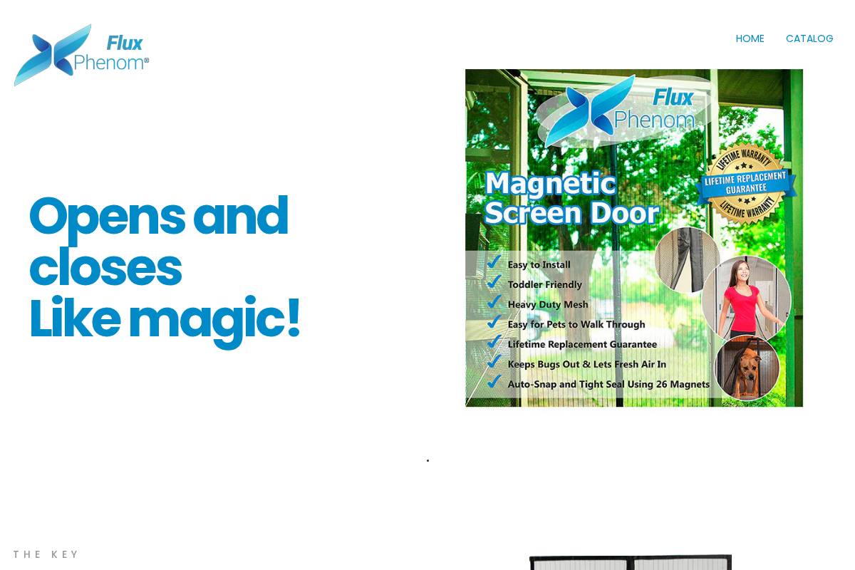 fluxphenom.com homepage screenshot