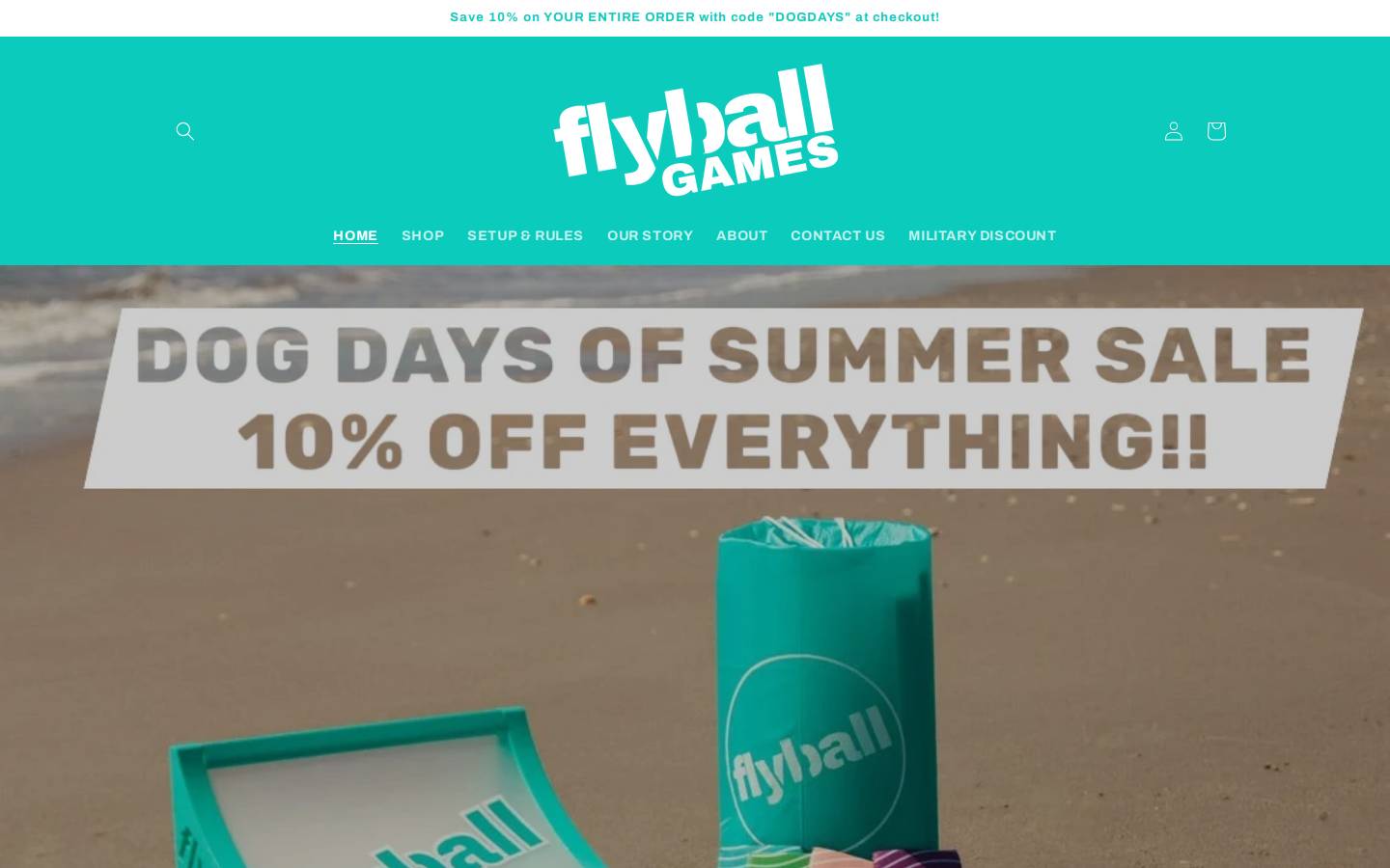 flyballgame.com homepage screenshot