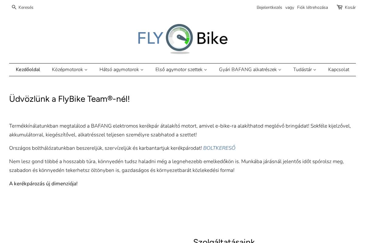 flybike.hu homepage screenshot