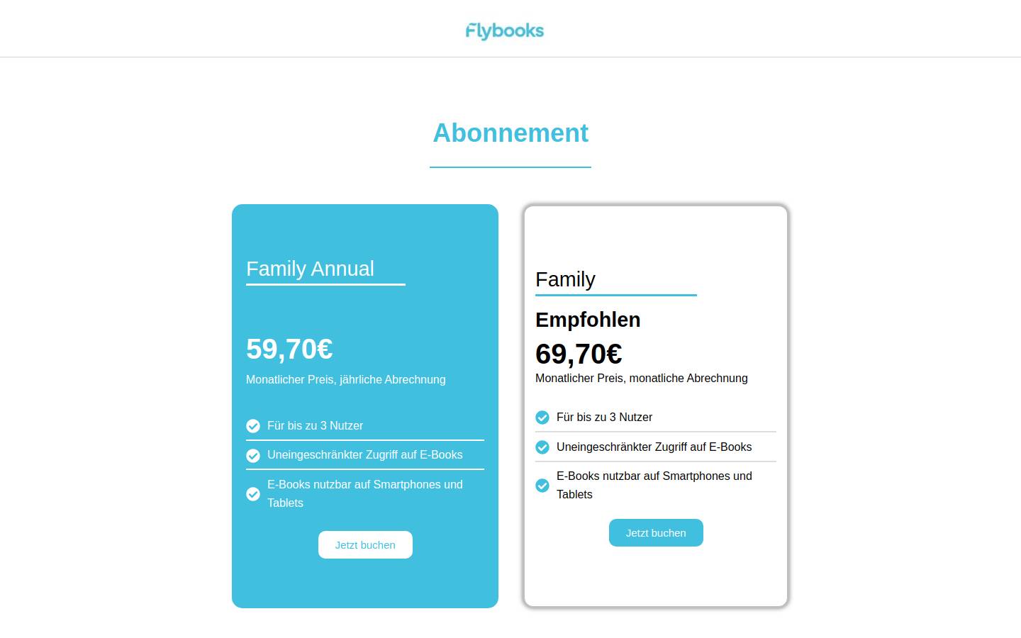 flybooks.de homepage screenshot