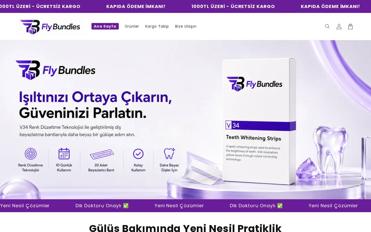 flybundles.com homepage screenshot