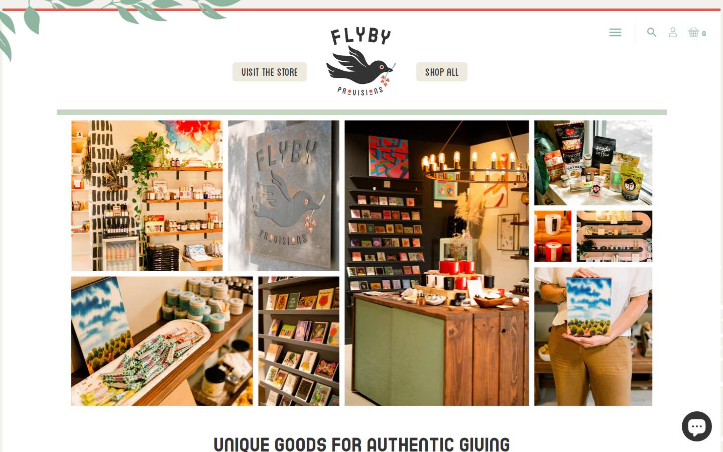 flybyprovisions.com homepage screenshot