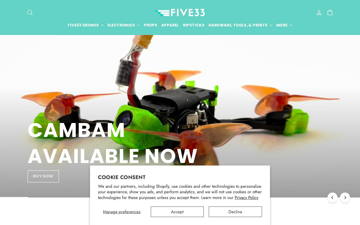 flyfive33.com homepage screenshot