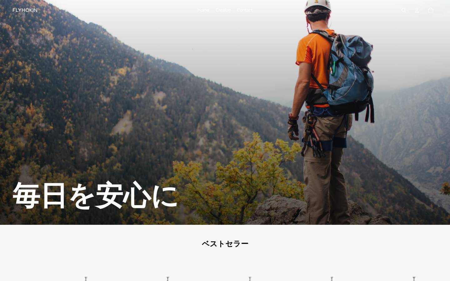 flyhokin.com homepage screenshot