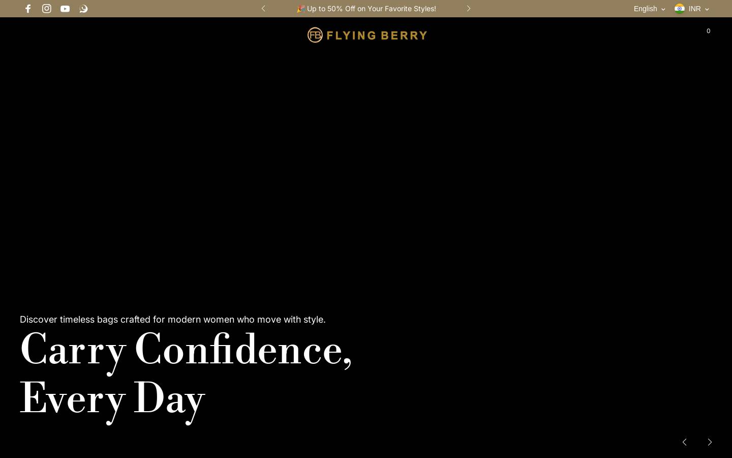 flyingberry.in homepage screenshot