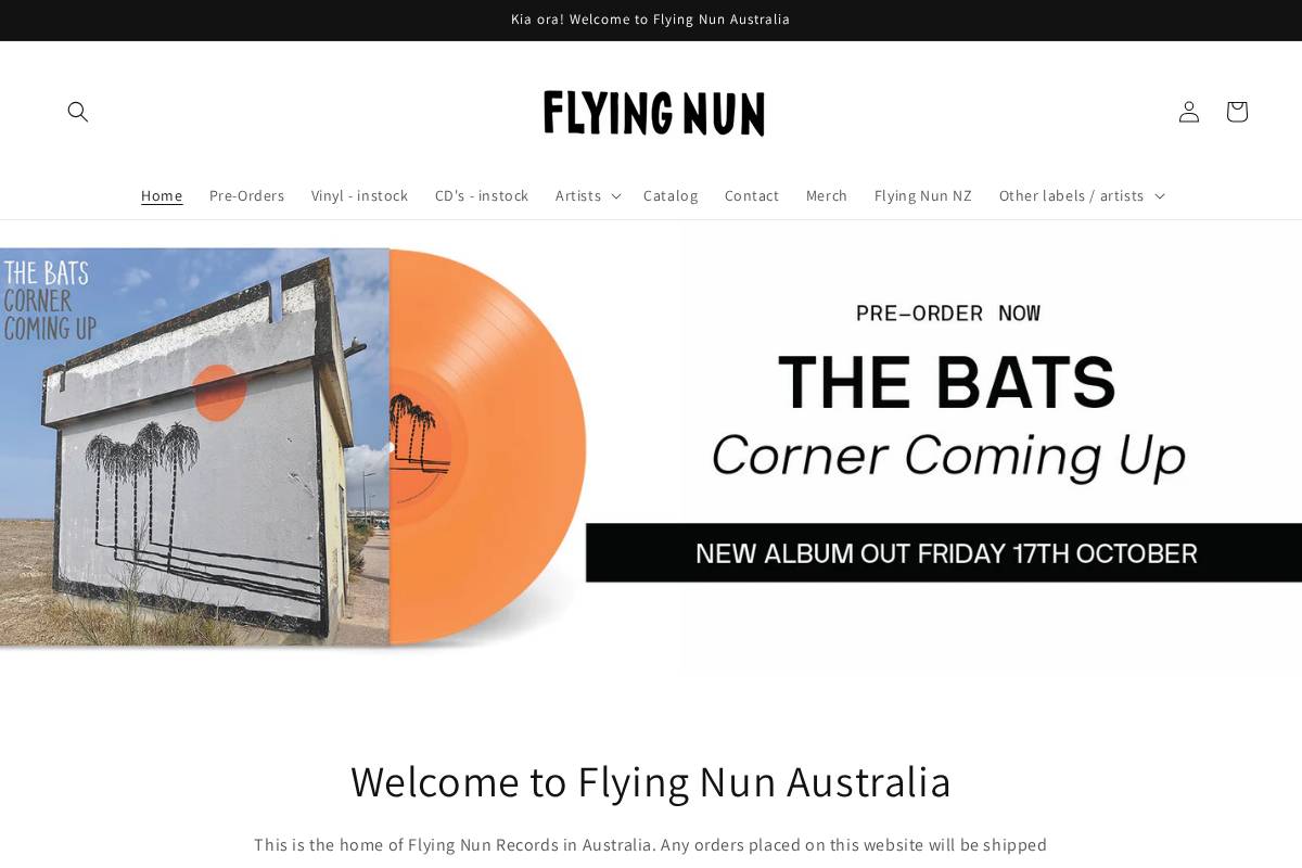 flyingnunaustralia.com homepage screenshot