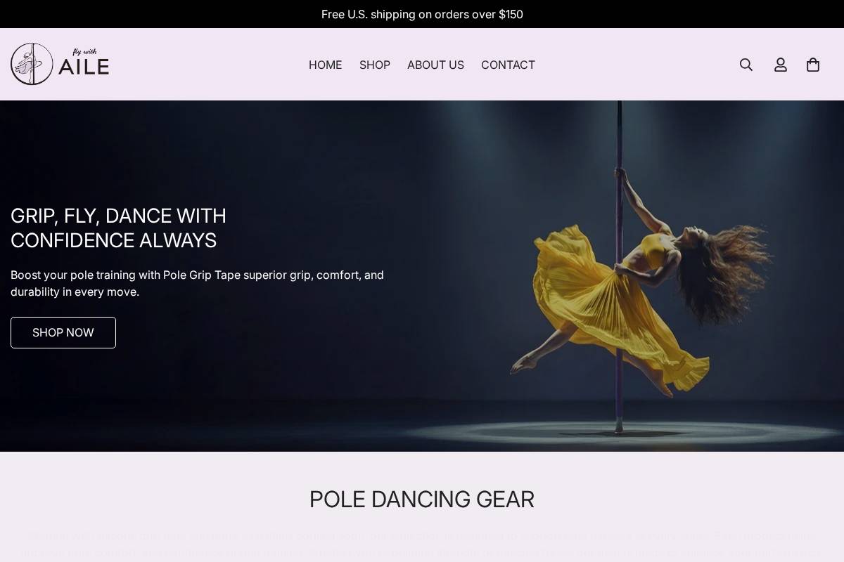 flywithaile.com homepage screenshot