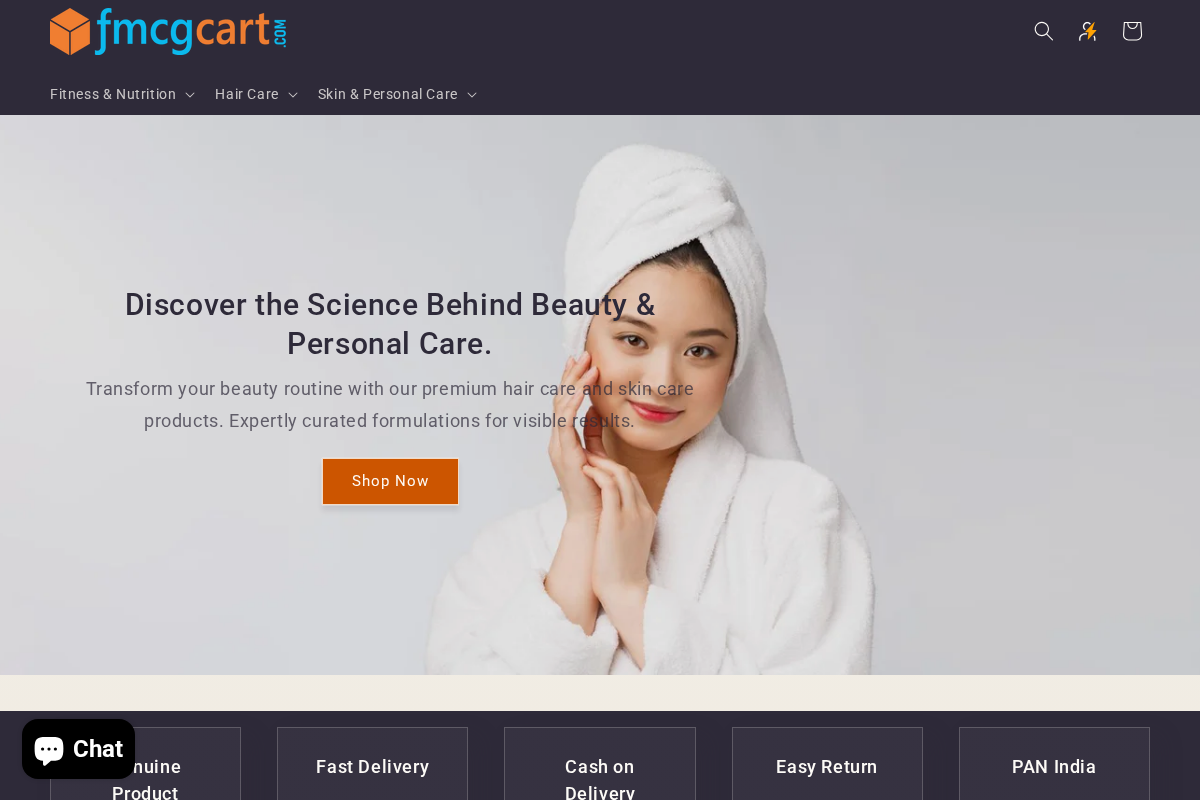 Fmcgcart homepage screenshot