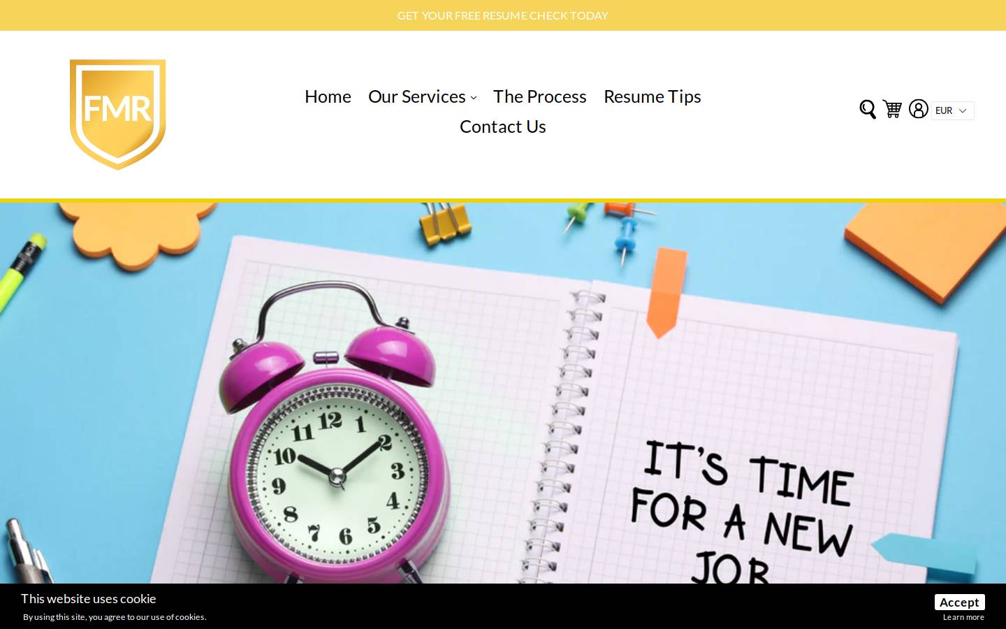 fmresume.com.au homepage screenshot