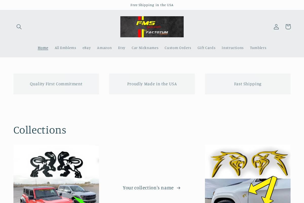 fmsgear.com homepage screenshot