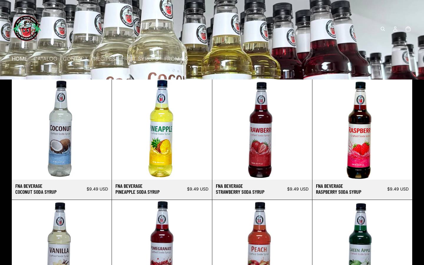 fnabeverage.com homepage screenshot