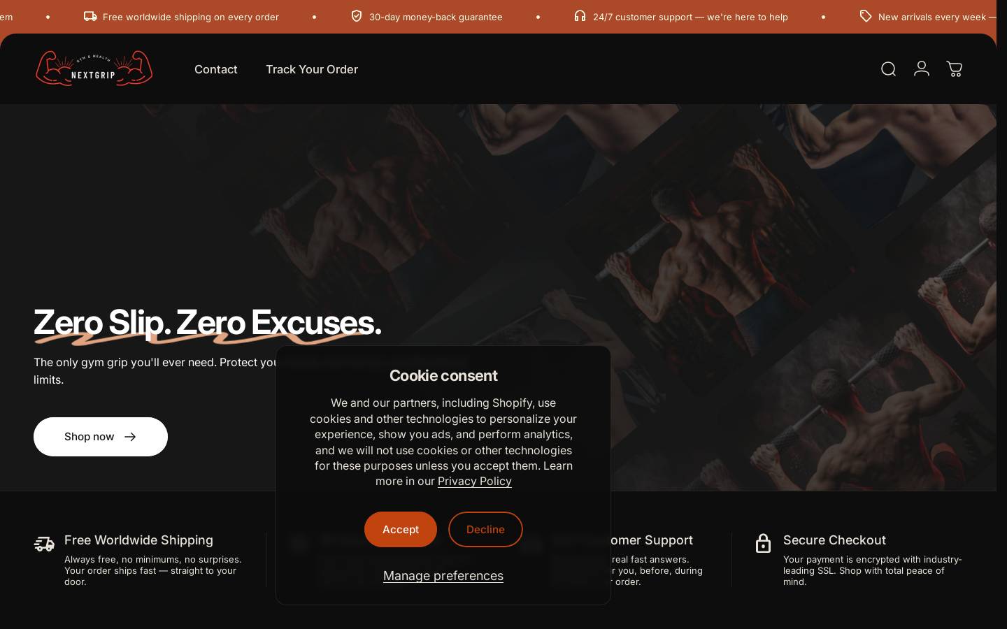 fndmntl.shop homepage screenshot