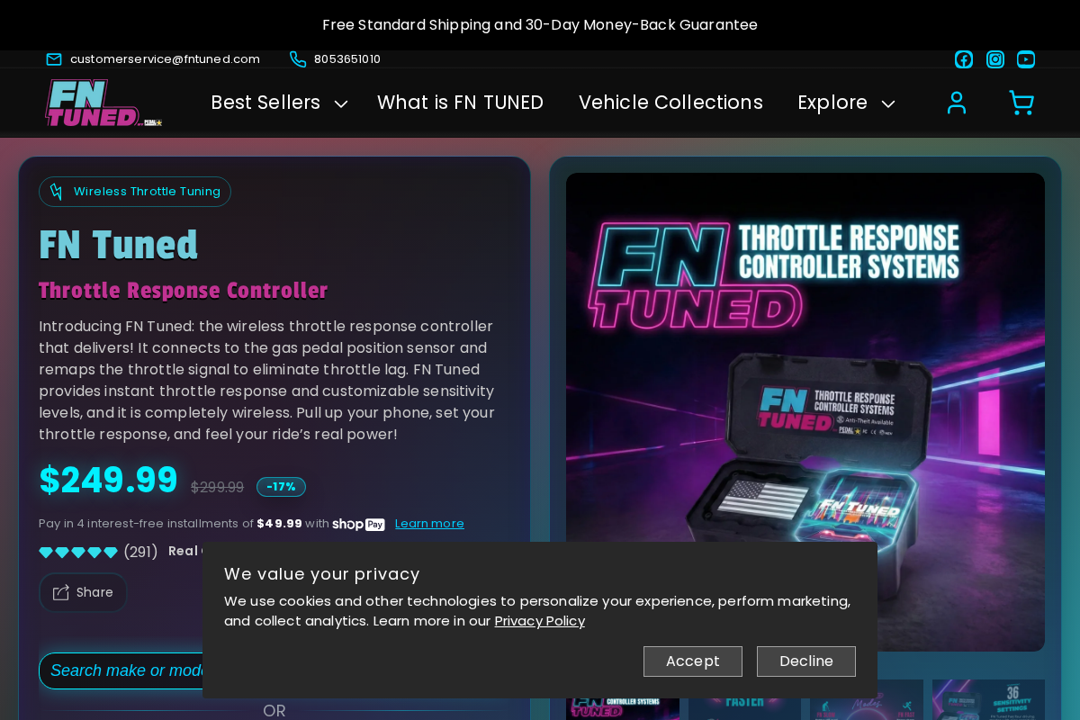 Fn Tuned homepage screenshot