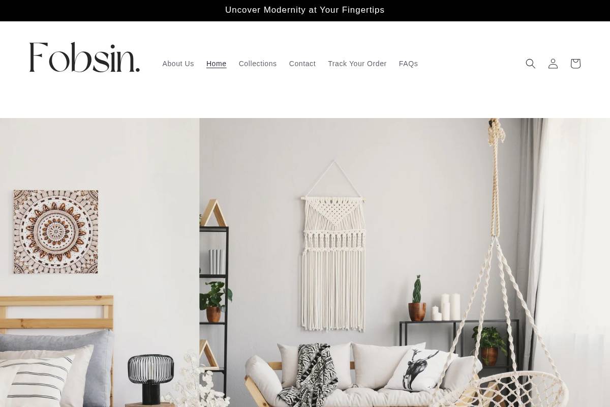 fobsin.com homepage screenshot