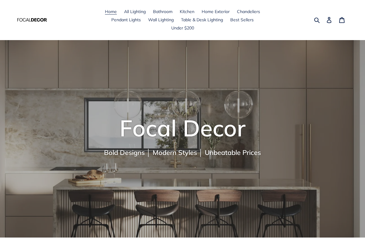 focaldecor.com homepage screenshot