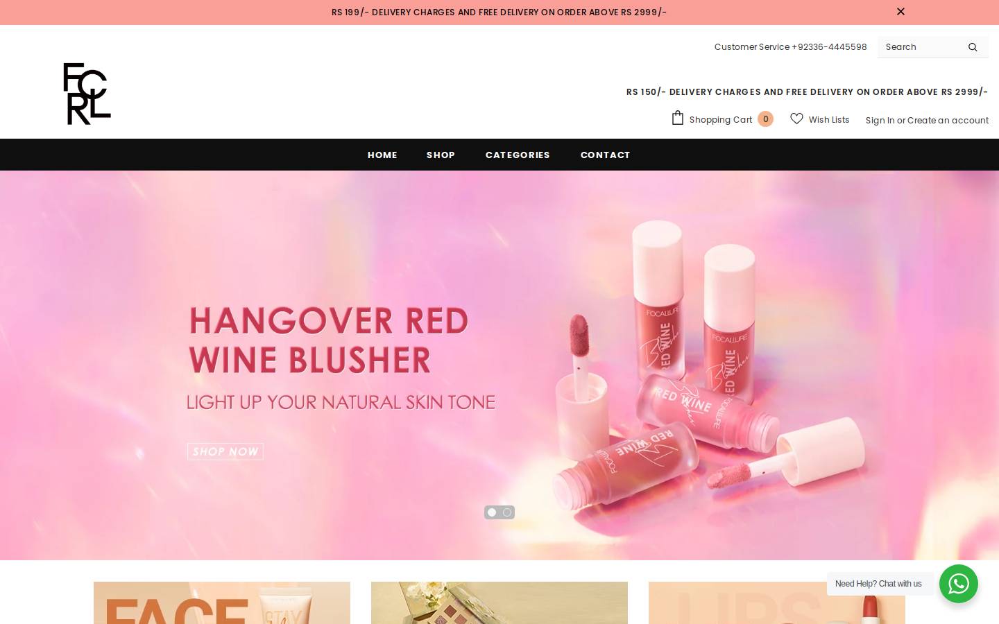 focallurepk.com homepage screenshot