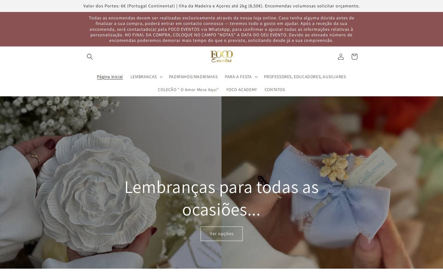 foco-eventos.com homepage screenshot
