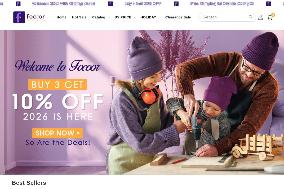 Focoor homepage screenshot