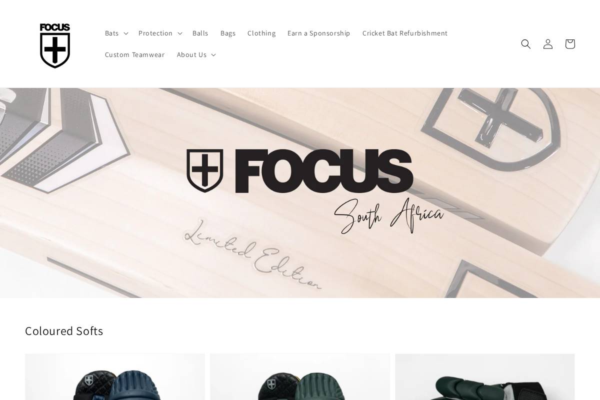 focuscricket.co.za homepage screenshot