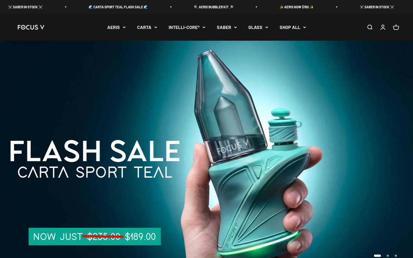Focusv homepage screenshot