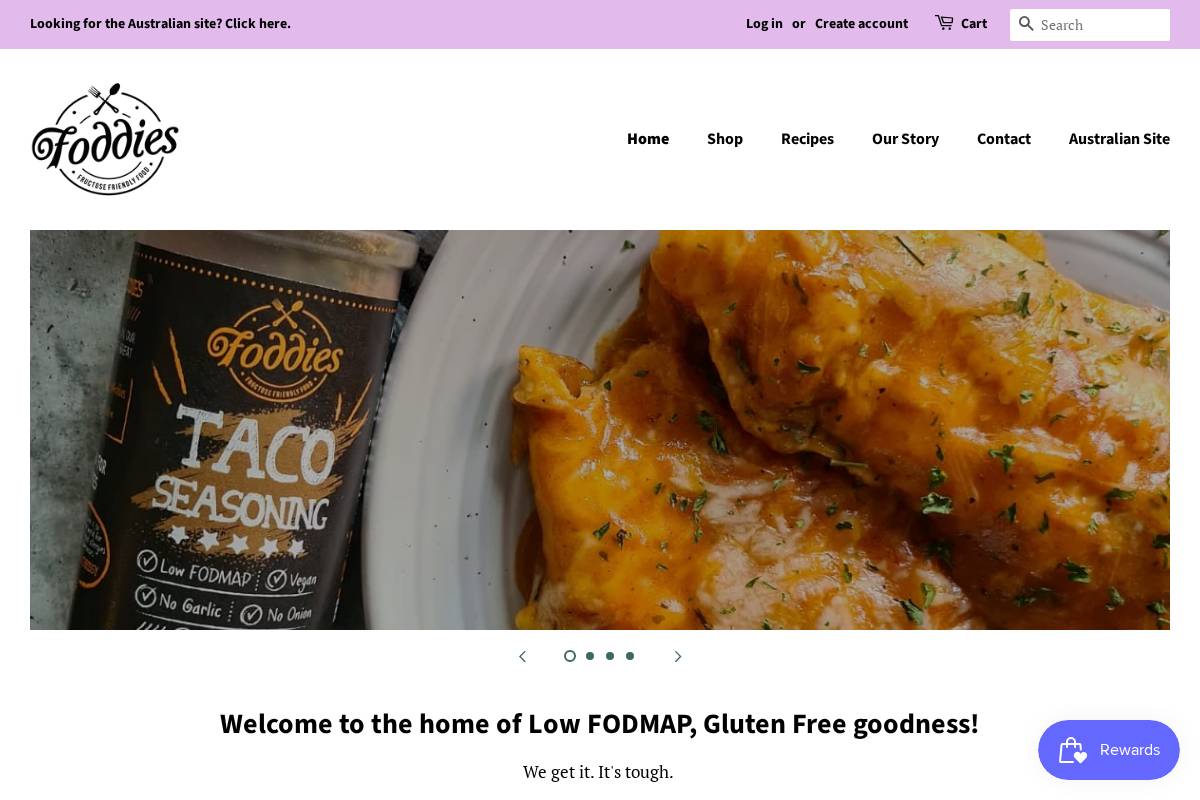 foddies.com homepage screenshot