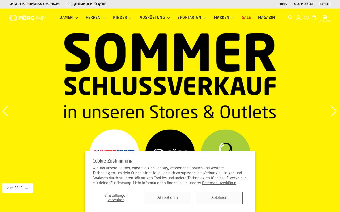 Foerg homepage screenshot