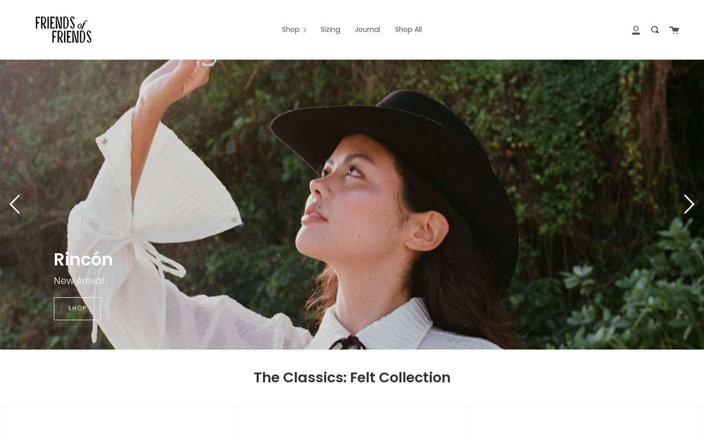 fofhat.com homepage screenshot