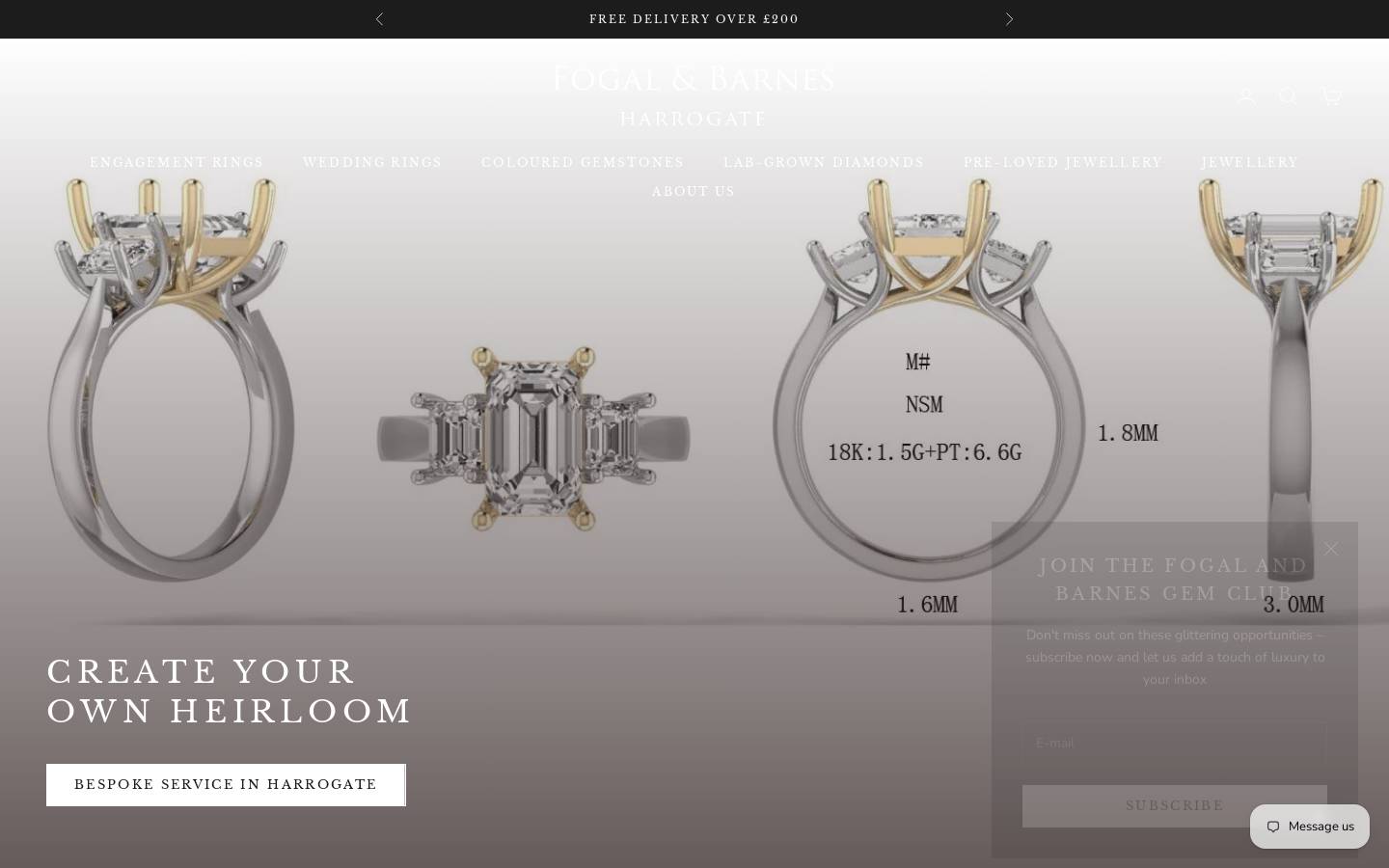 Fogalandbarnes homepage screenshot