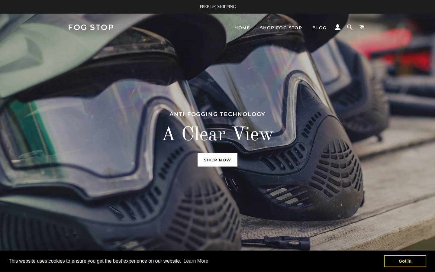 fogstop.shop homepage screenshot