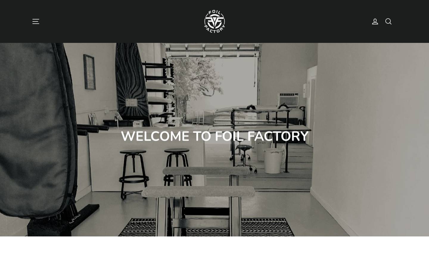 Foil Factory homepage screenshot