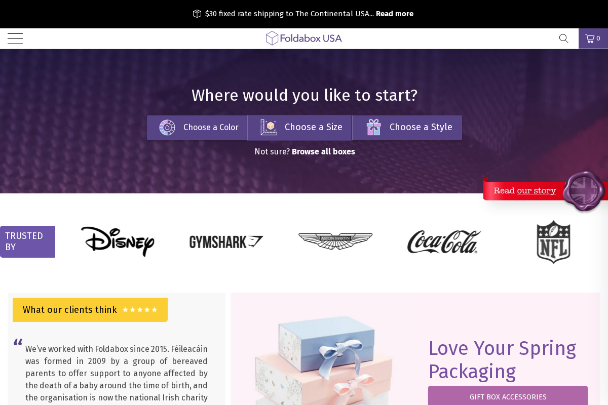 foldaboxusa.com homepage screenshot
