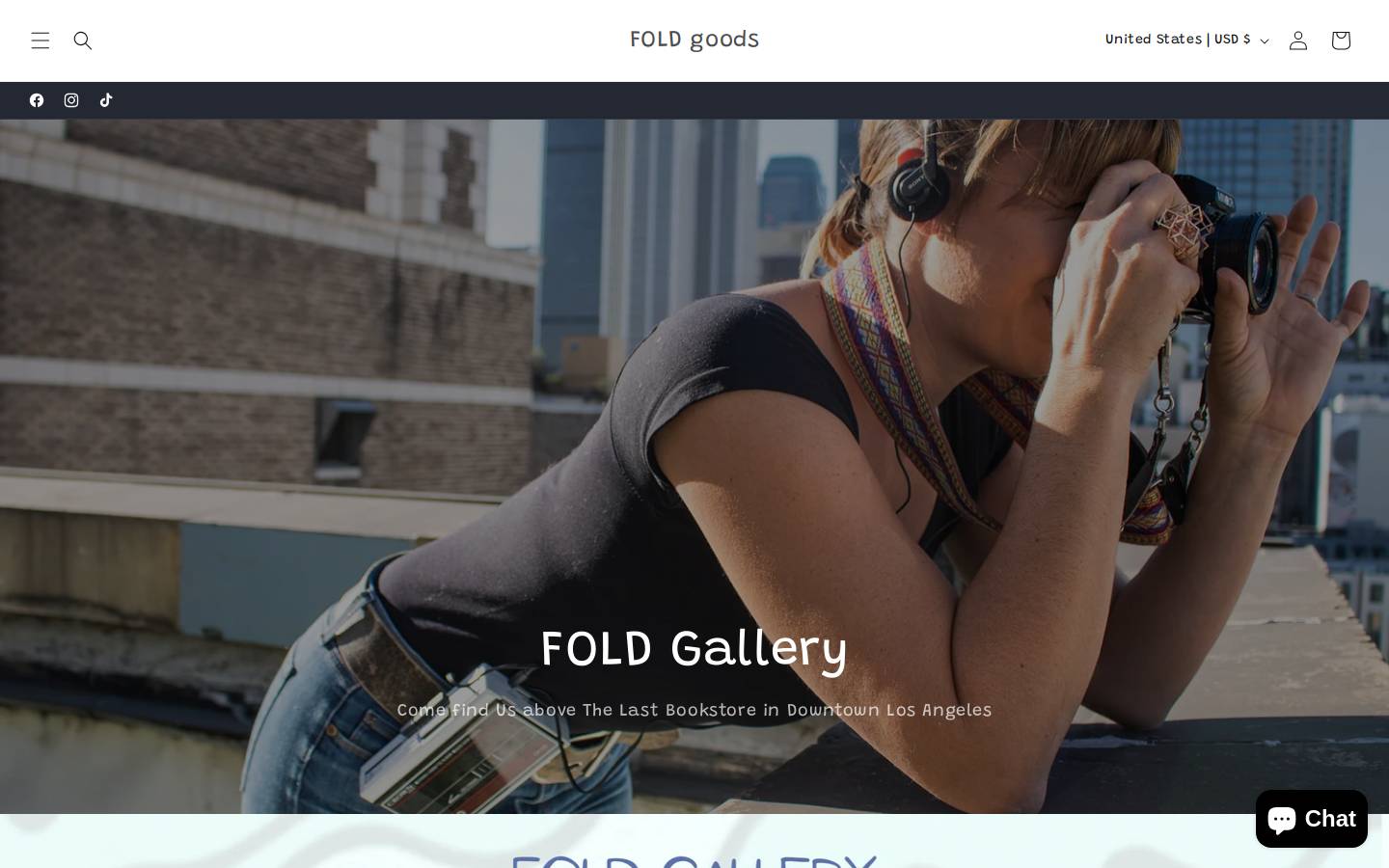 foldgoods.com homepage screenshot