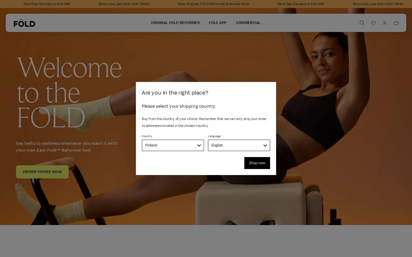 FOLD Reformer homepage screenshot