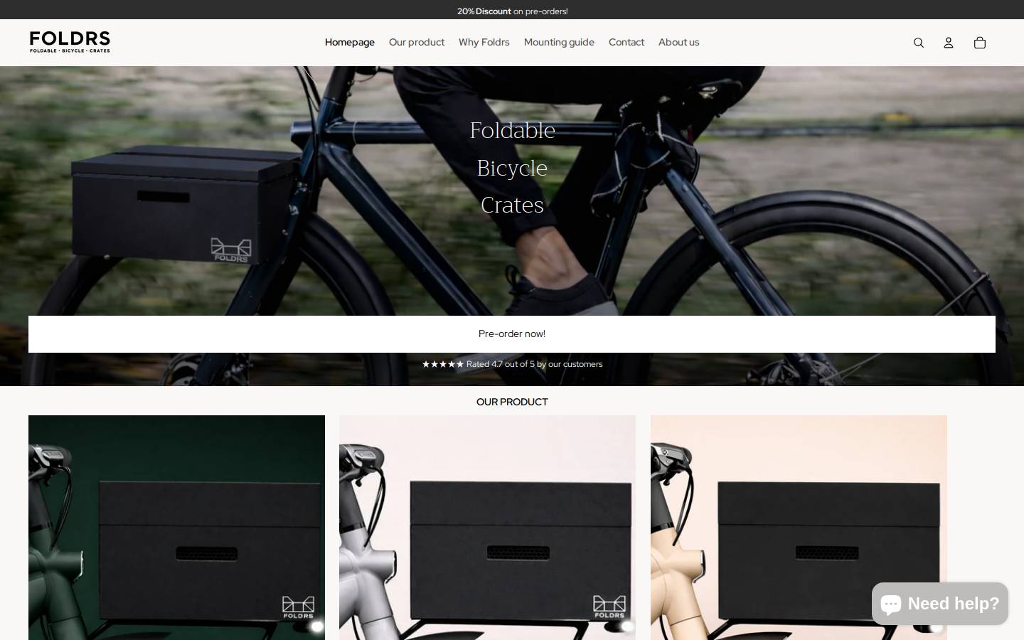 foldrs.nl homepage screenshot