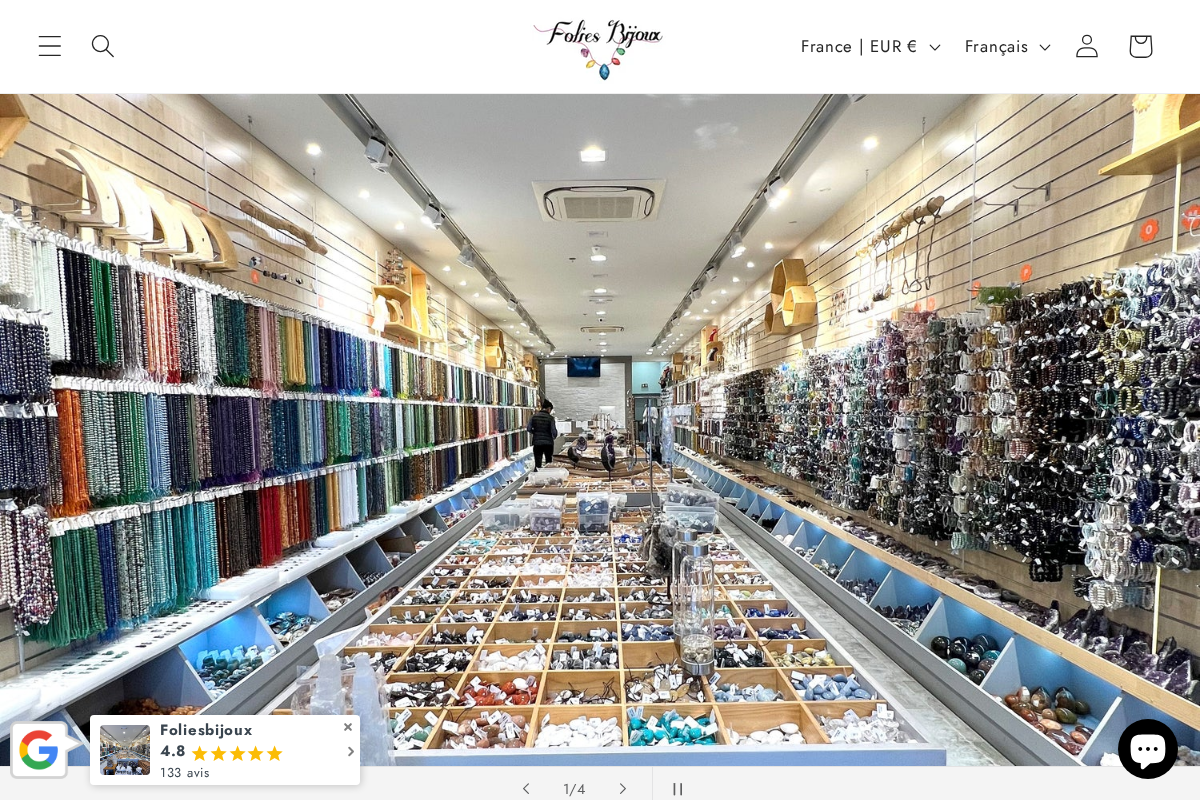 foliesbijoux.com homepage screenshot