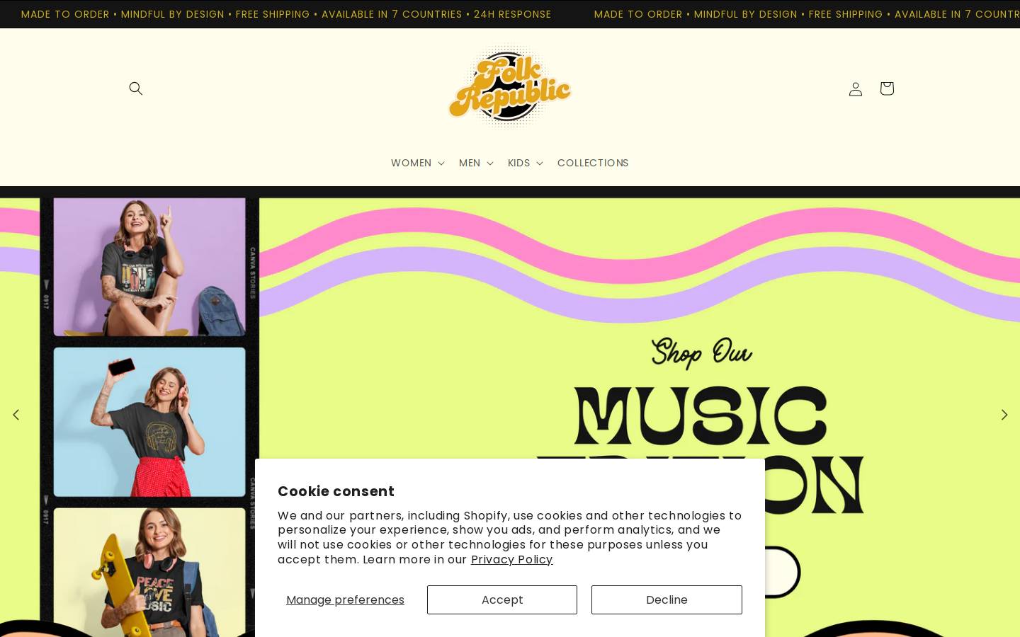 folkrepublic.com homepage screenshot