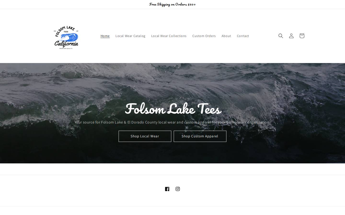 folsomlaketees.com homepage screenshot