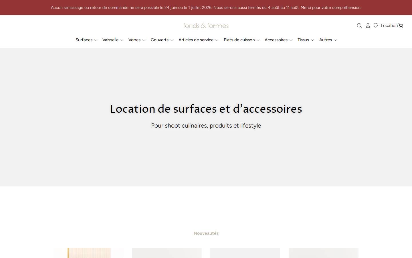 fondsetformes.com homepage screenshot