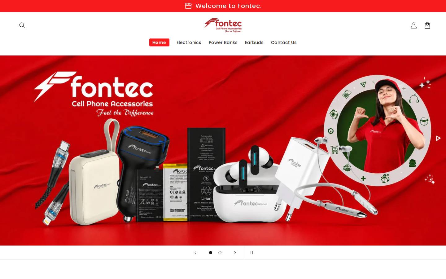 fontec.shop homepage screenshot