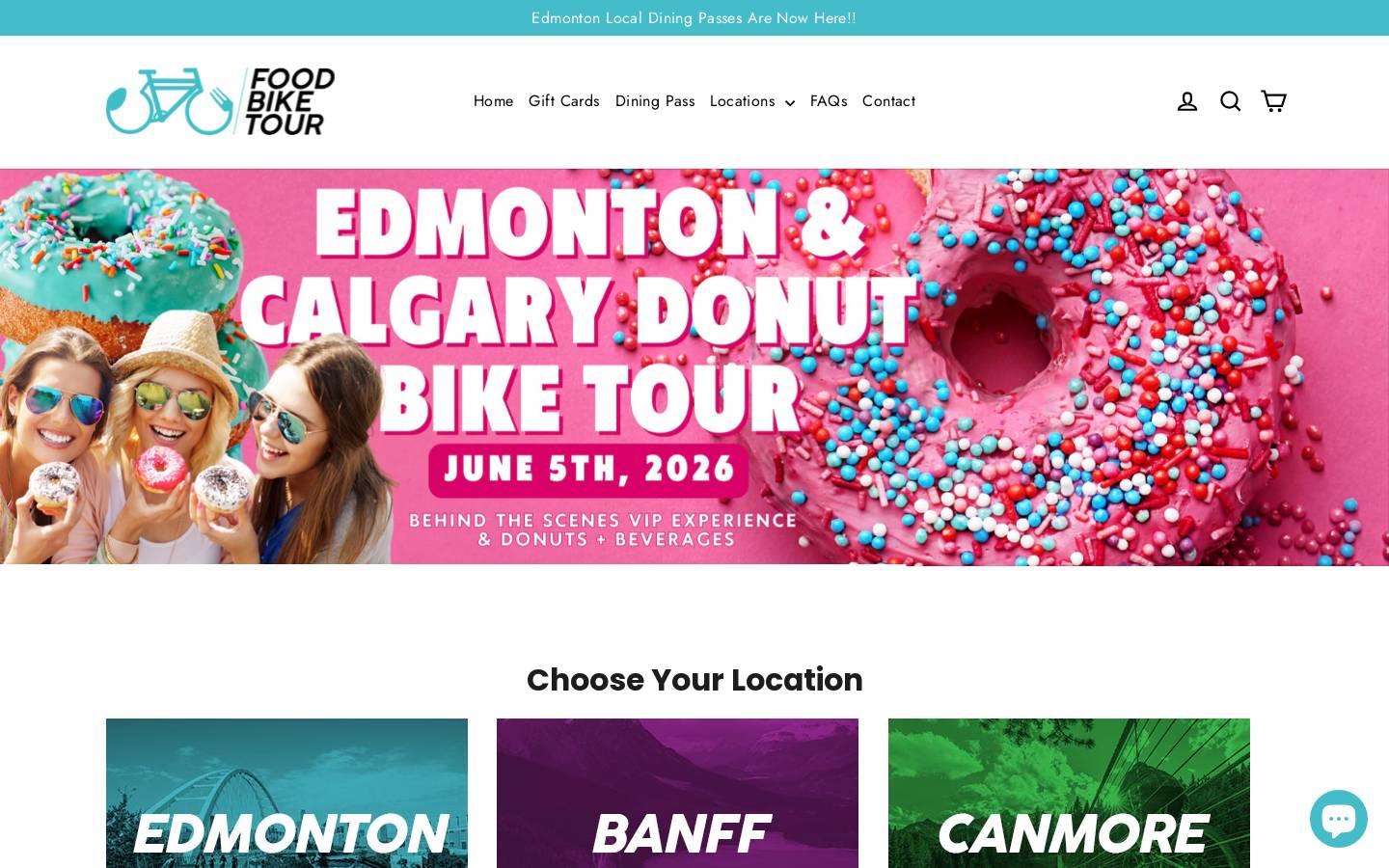 foodbiketours.com homepage screenshot