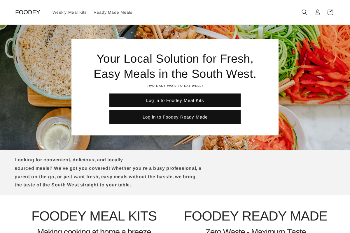 foodey.com.au homepage screenshot
