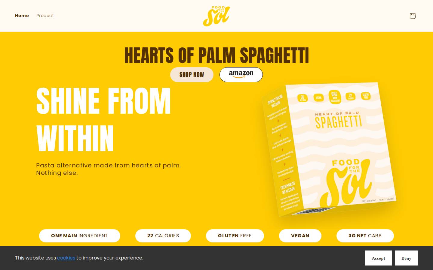 foodforthesol.com homepage screenshot