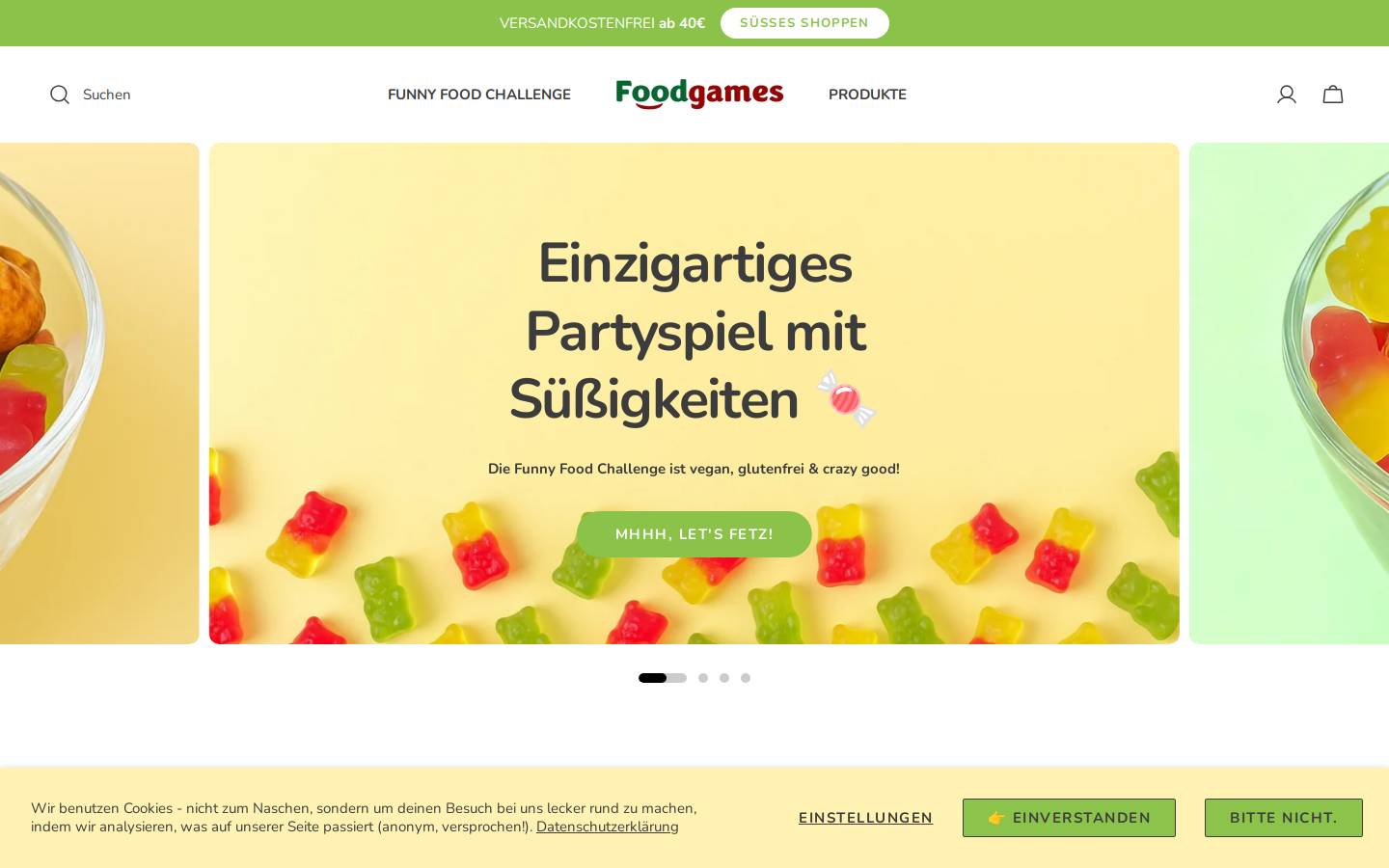 foodgames.de homepage screenshot