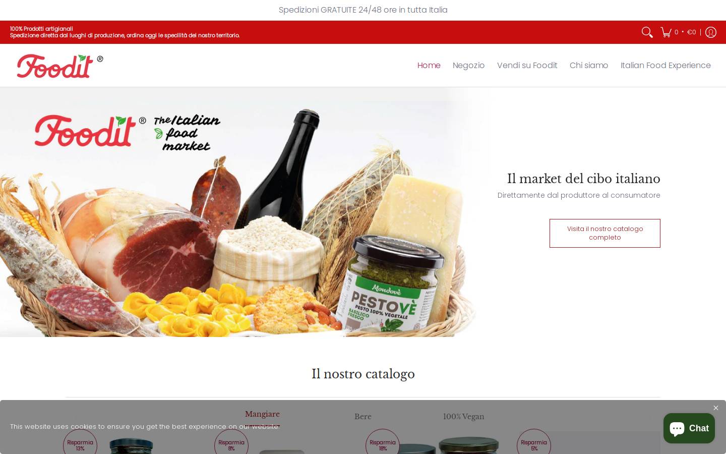 FOODit homepage screenshot