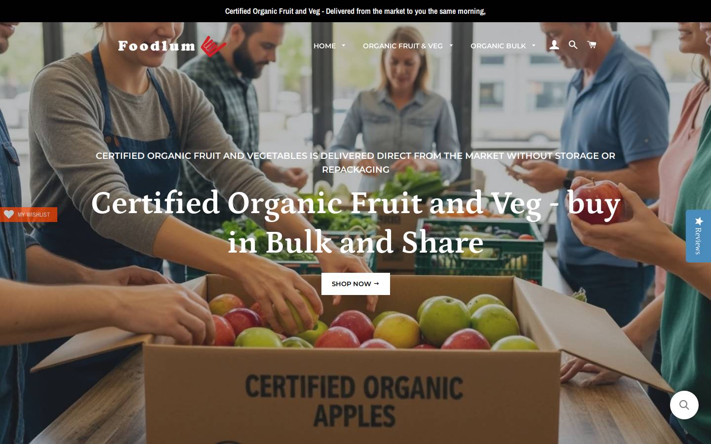 foodlum.com.au homepage screenshot