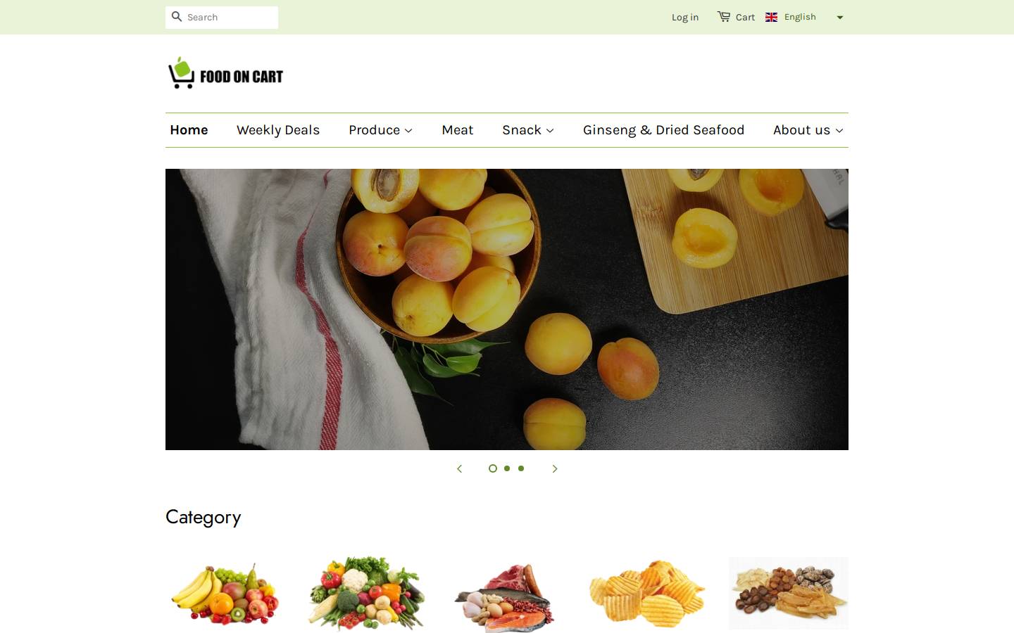 foodoncart.ca homepage screenshot