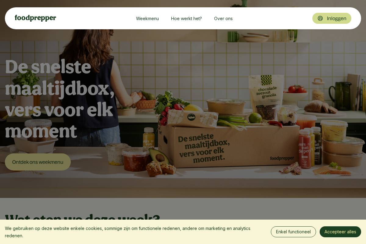 foodprepper.be homepage screenshot