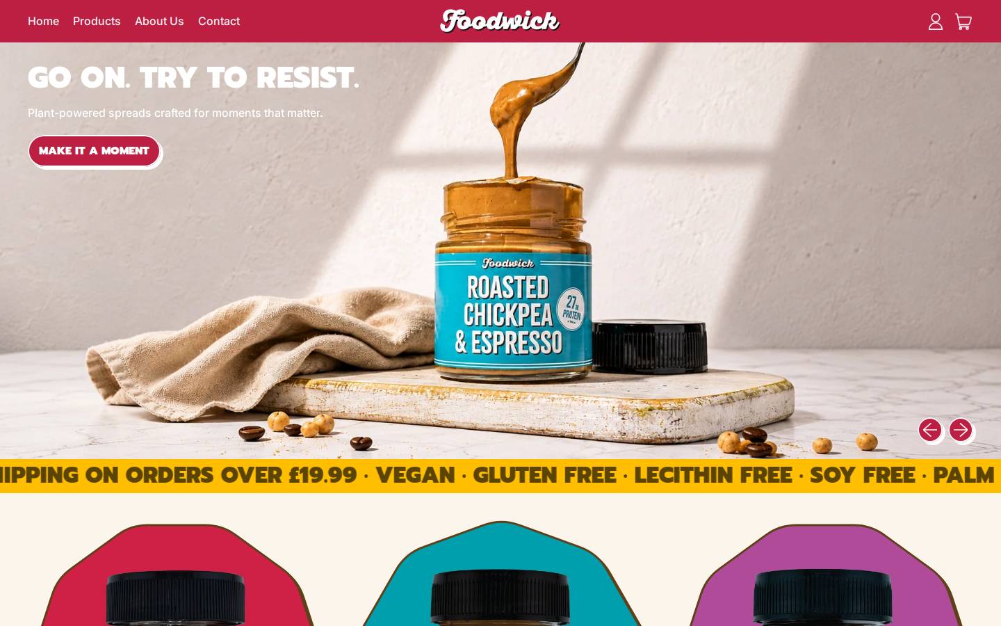 Foodwick homepage screenshot